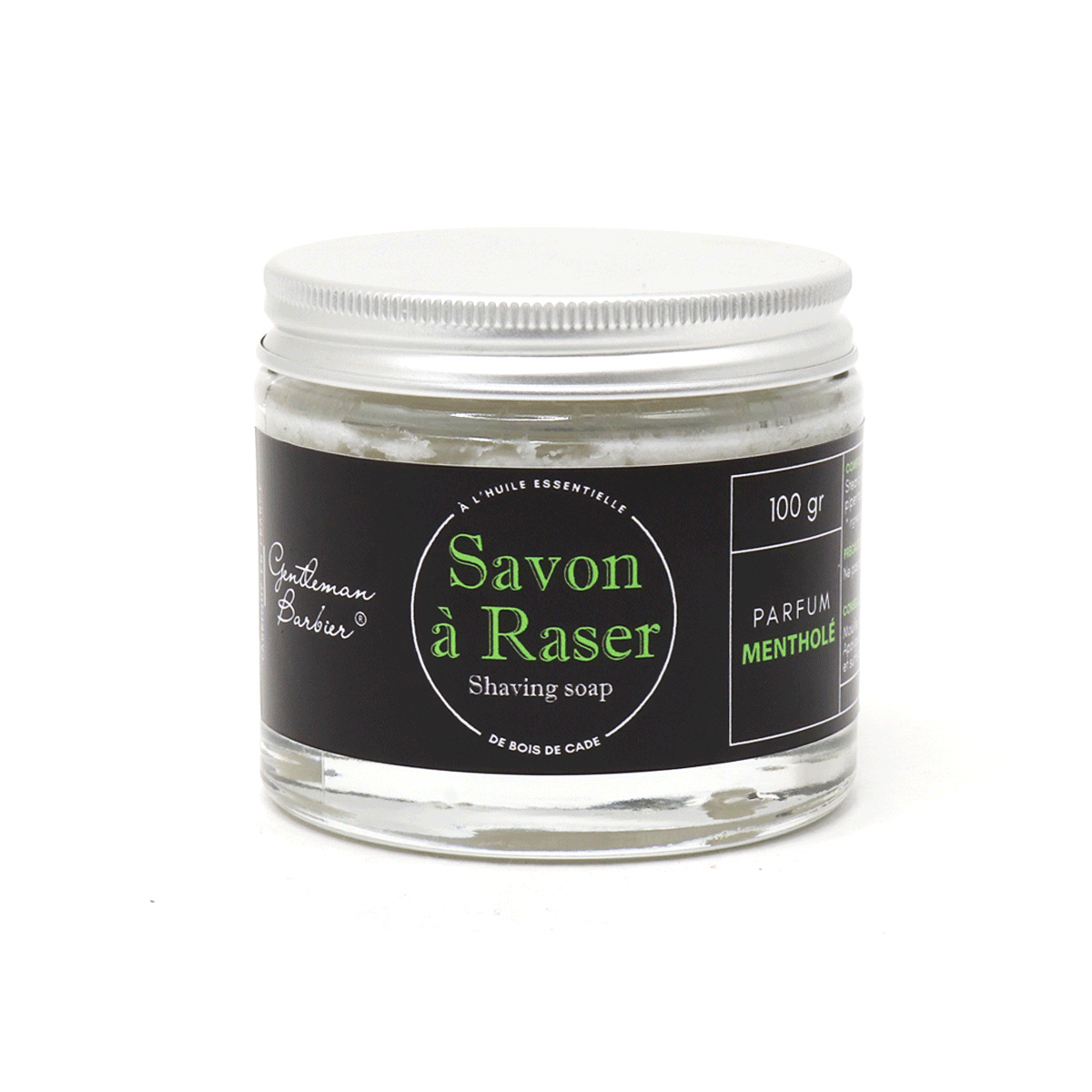 Savon à Raser 100gr · Parfum Mentholé