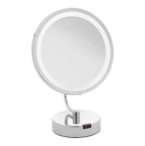 Miroir Lumineux sur pied - Argent - X7