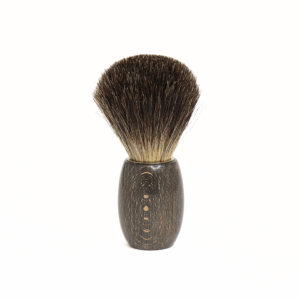 Blaireau de Rasage en Hêtre Stabilisé/Teinté Noir · GB