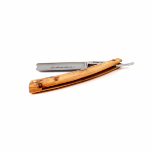 Kit De Rasage Vintage Luxe 5 Pièces - Rasoir Droit Coupe-choux En Acier Inox, Manche Bois