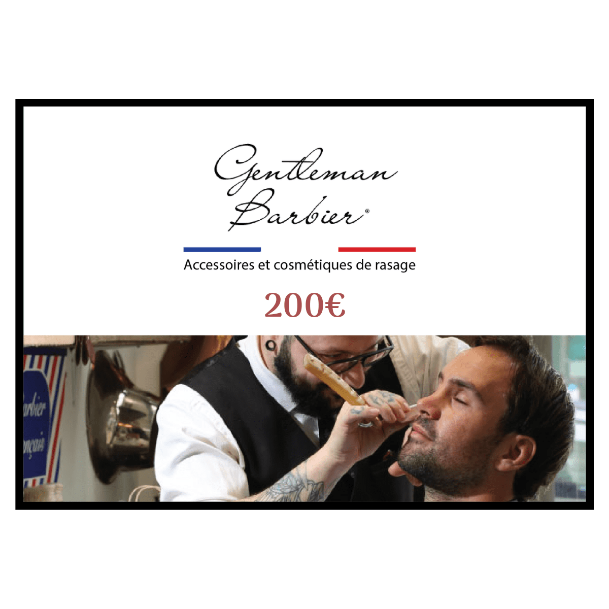 Carte Cadeau Gentleman Barbier® - Valeur 200€