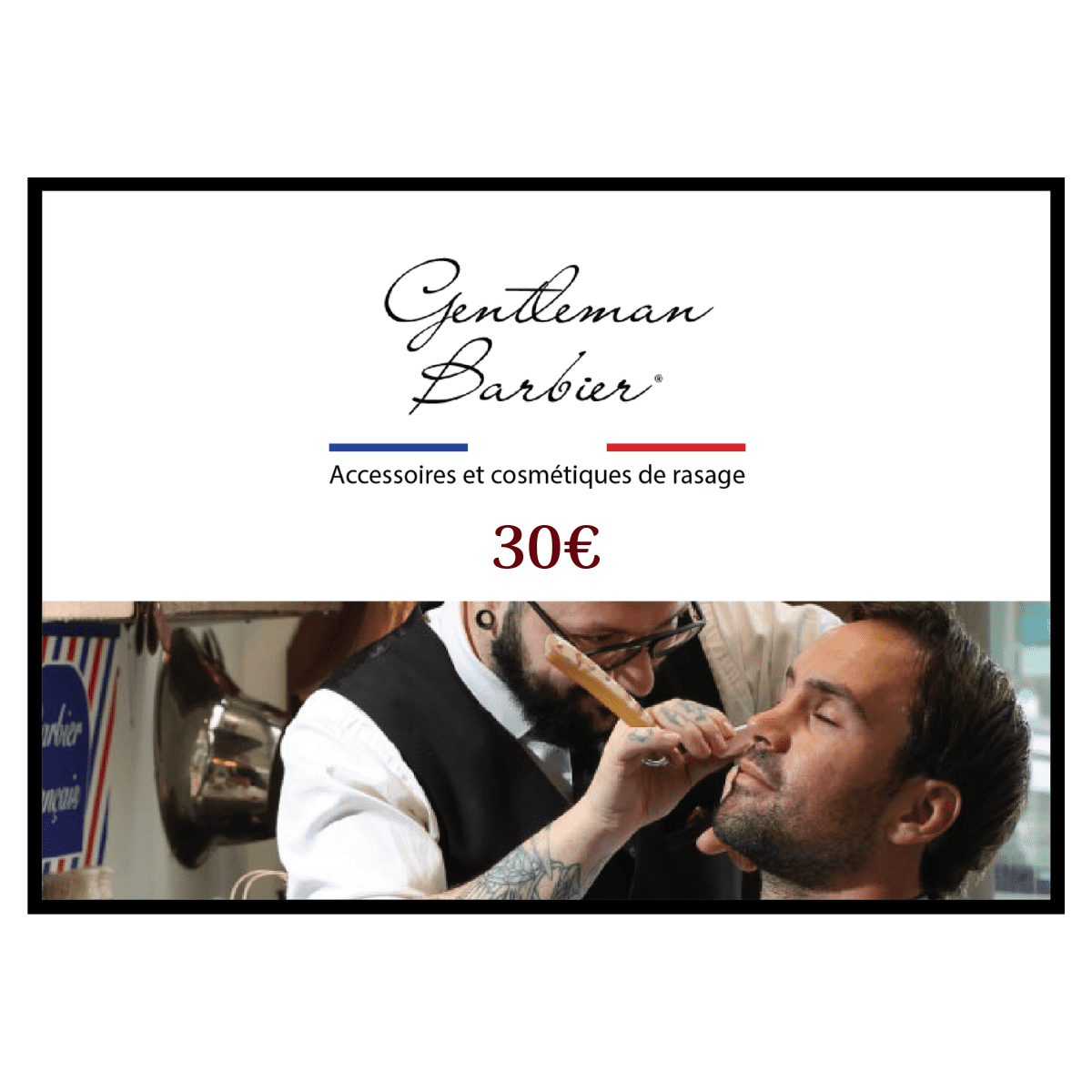 Carte Cadeau Gentleman Barbier® - Valeur 30€