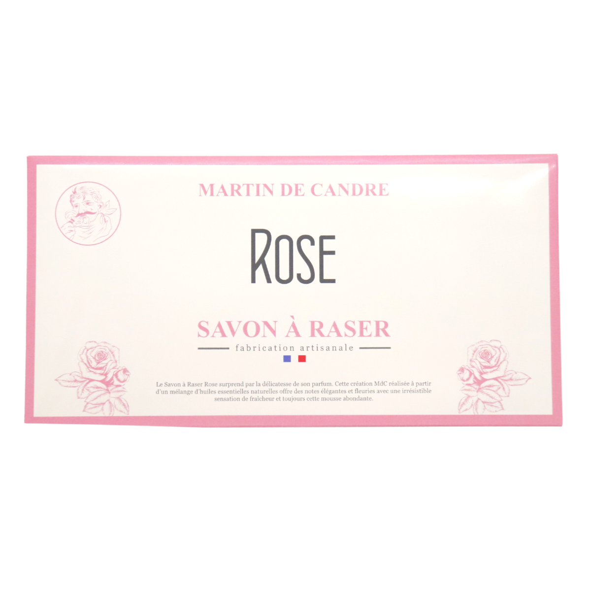 MARTIN DE CANDRE - Savon à raser - Feuille échantillon Rose