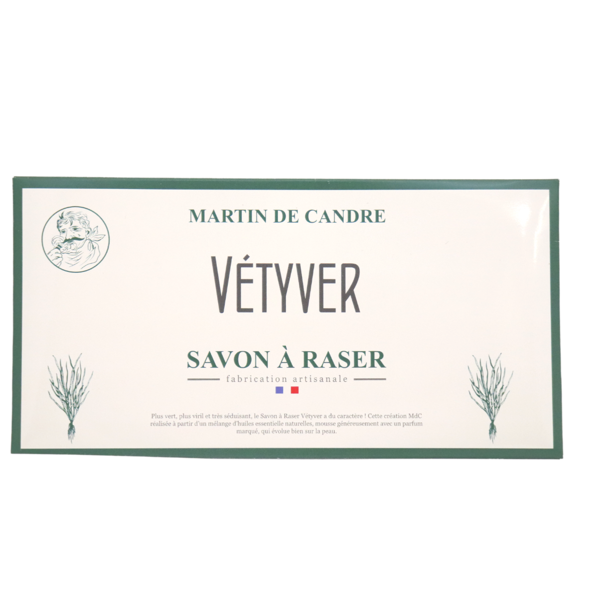 MARTIN DE CANDRE - Savon à raser - Feuille échantillon Vetyver