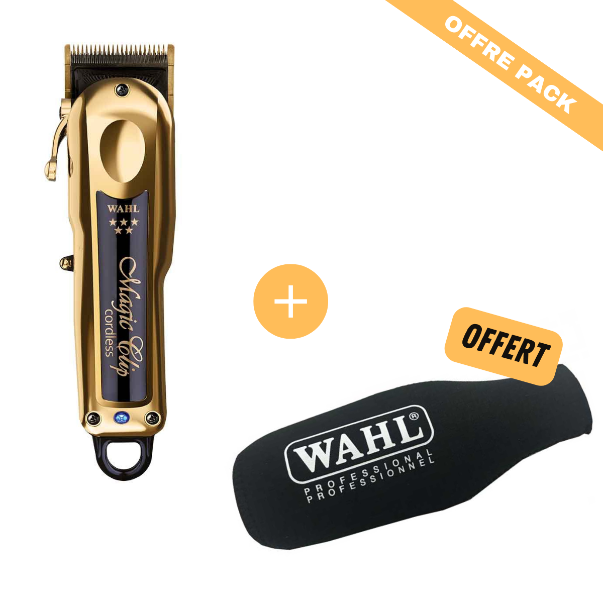 WAHL® - Tondeuse de Coupe Magic Clip - Gold +Pochette néoprène