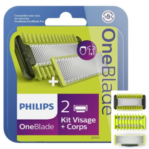 PHILIPS - Têtes de Rechange - One Blade Pro Visage et Corps QP68050