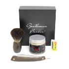 Coffret spécial Barbier - Débutant - GB - Hêtre Stabilisé/Teinté Noir