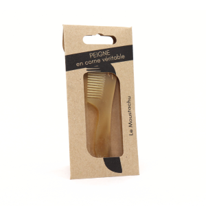 Peigne à Moustache · Corne Véritable - 10cm - Imparfait