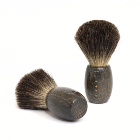 Blaireau de Rasage en Hêtre Stabilisé/Teinté Noir · GB