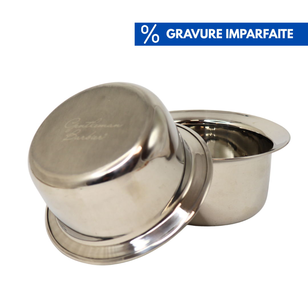 Bol à Raser · Acier Inox · Taille L Imparfait